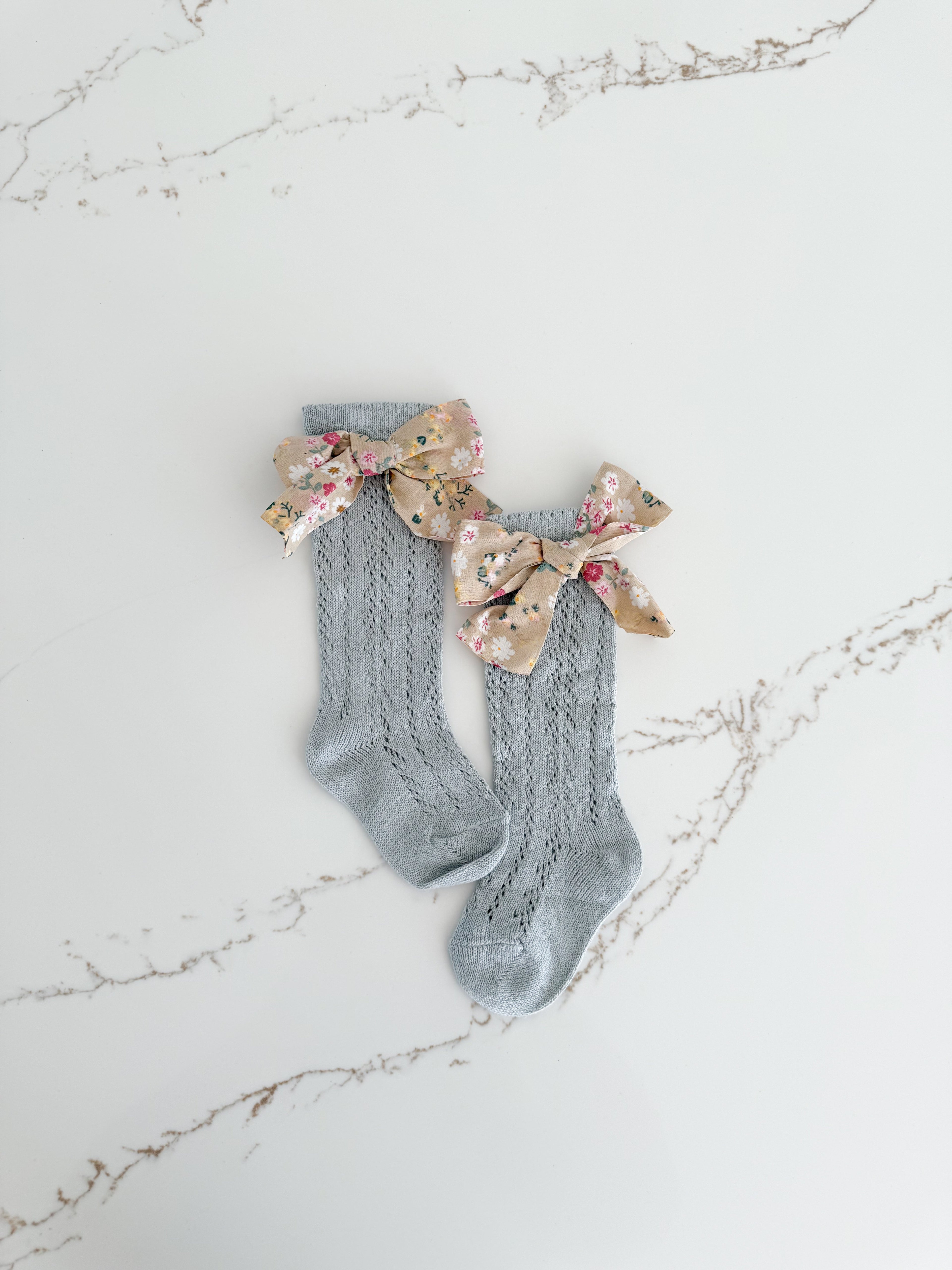 Cotton Bow Socks